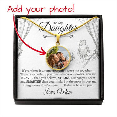 Daughter (Love Mom) Birth Flower Necklace - Love You This Much